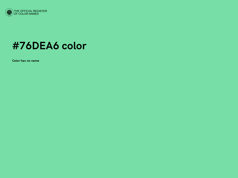 #76DEA6 color image