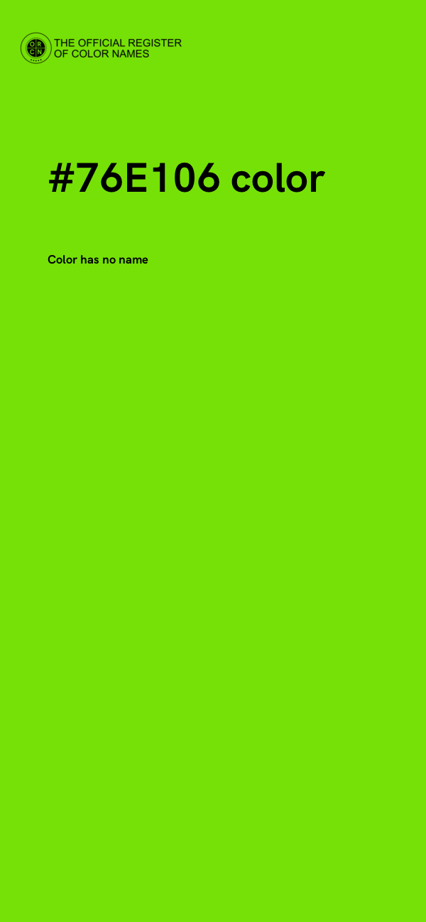 #76E106 color image