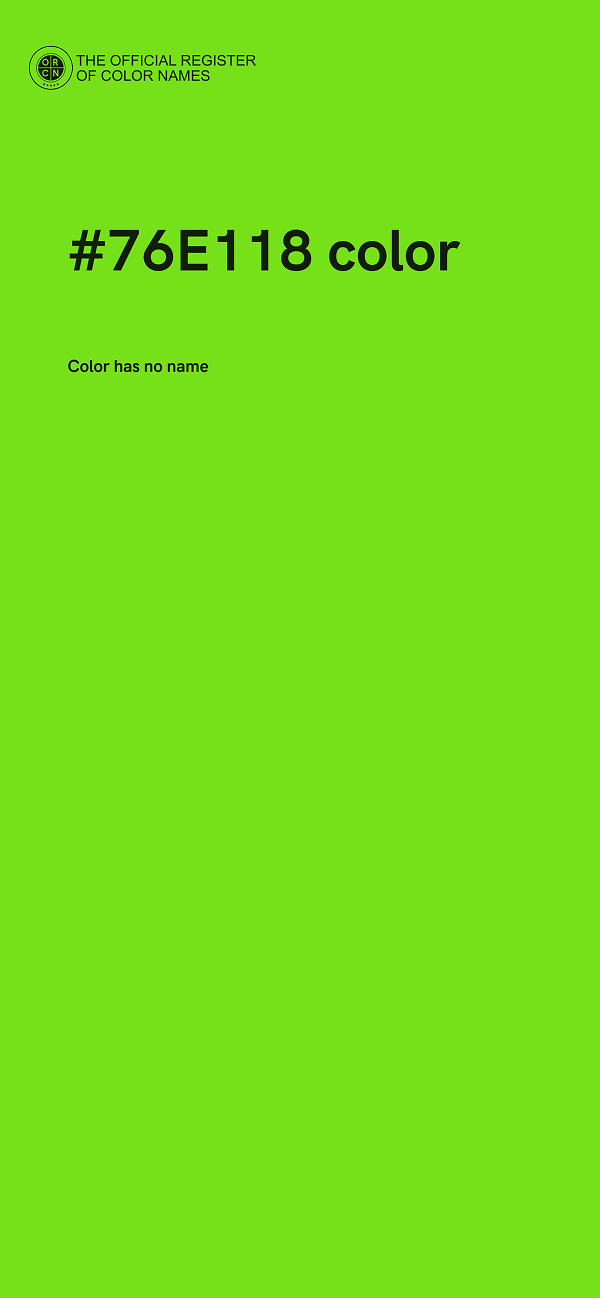 #76E118 color image