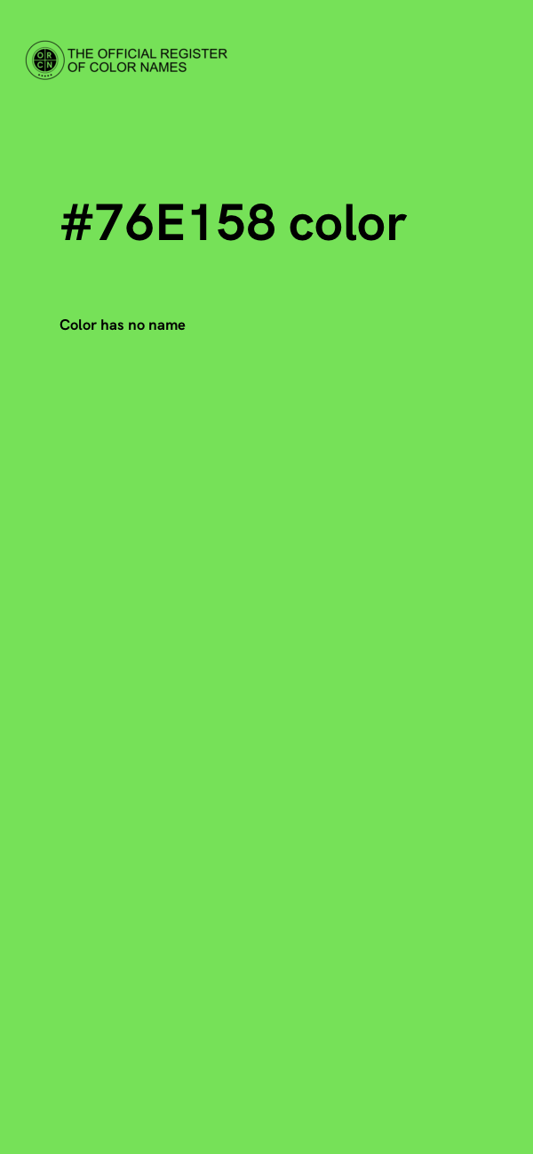#76E158 color image
