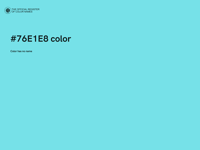#76E1E8 color image