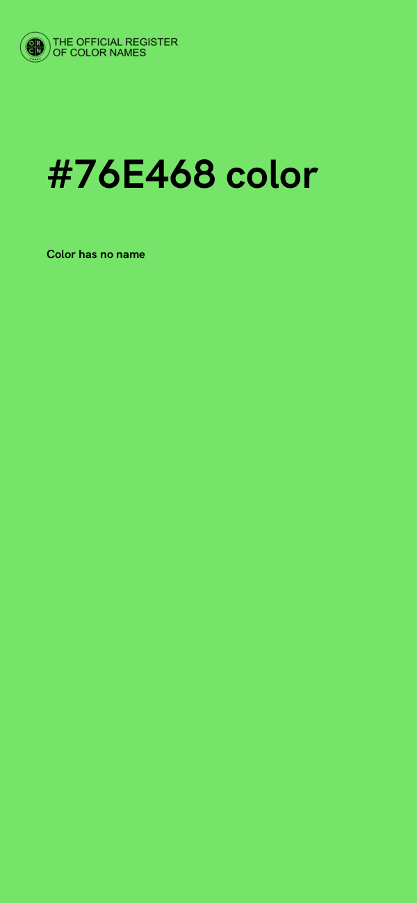 #76E468 color image