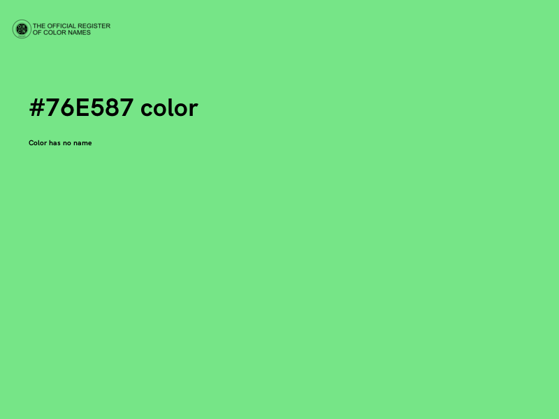 #76E587 color image