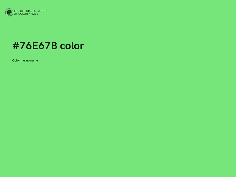 #76E67B color image