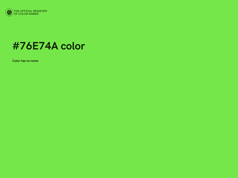 #76E74A color image