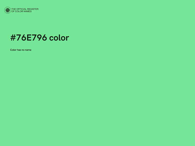 #76E796 color image