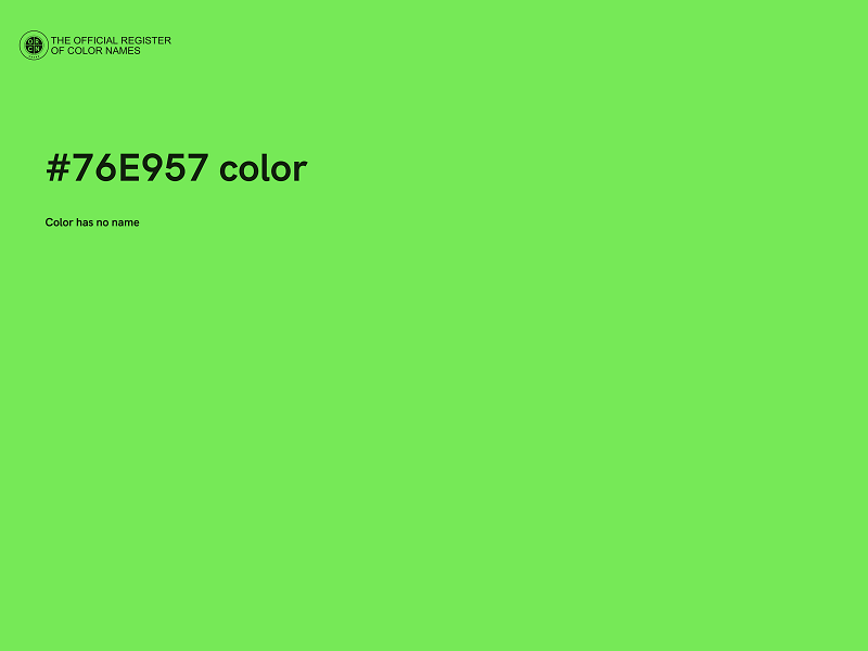 #76E957 color image