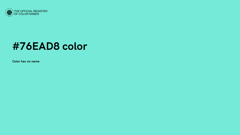 #76EAD8 color image
