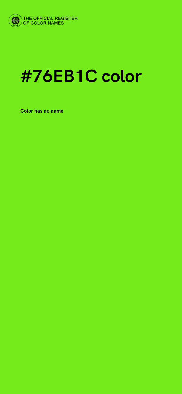 #76EB1C color image