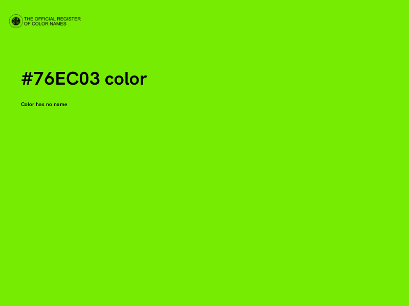 #76EC03 color image