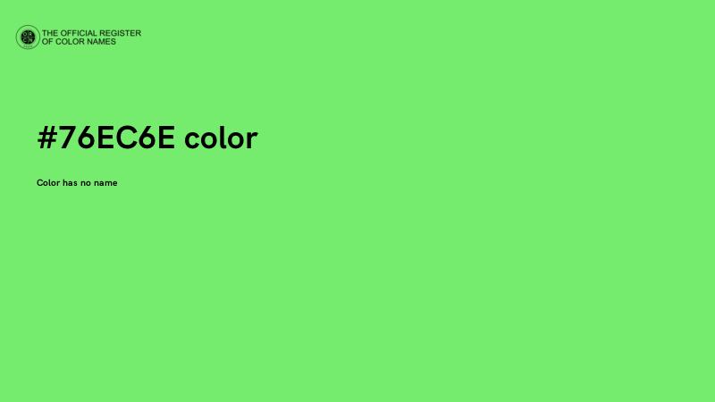 #76EC6E color image