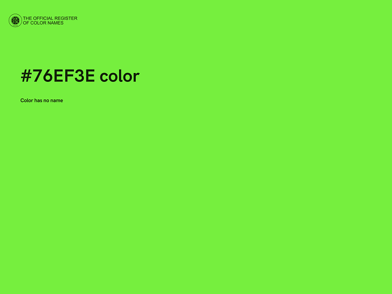 #76EF3E color image