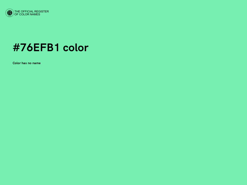#76EFB1 color image