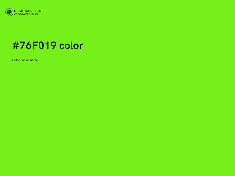 #76F019 color image