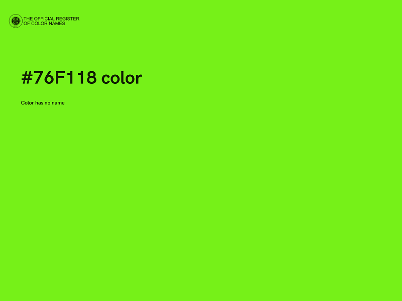 #76F118 color image