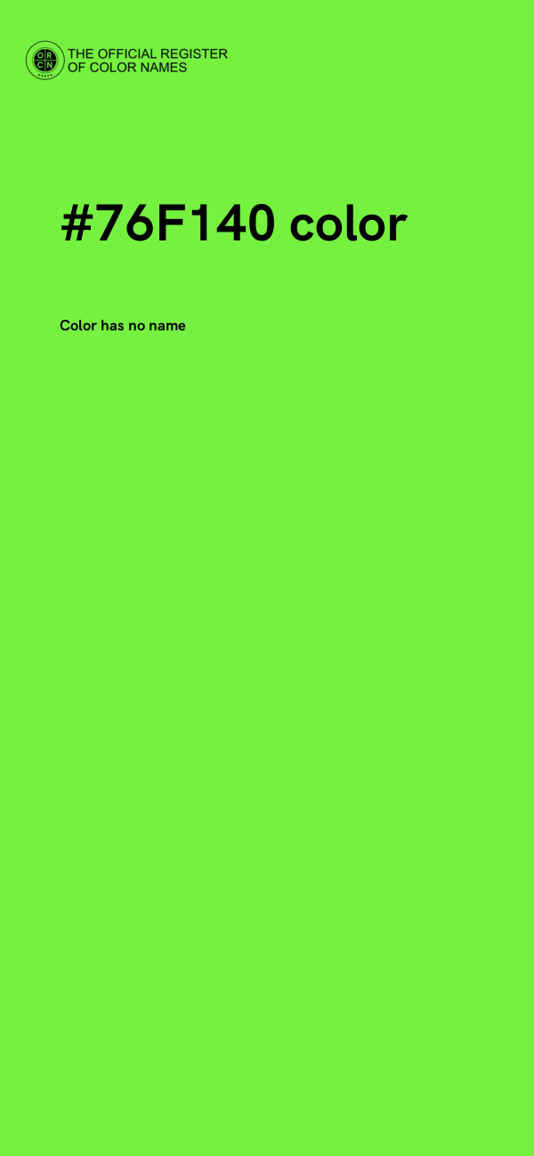 #76F140 color image
