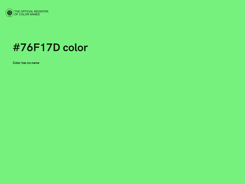 #76F17D color image