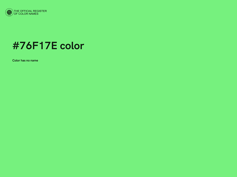 #76F17E color image