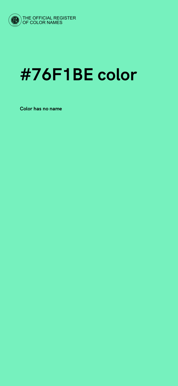 #76F1BE color image