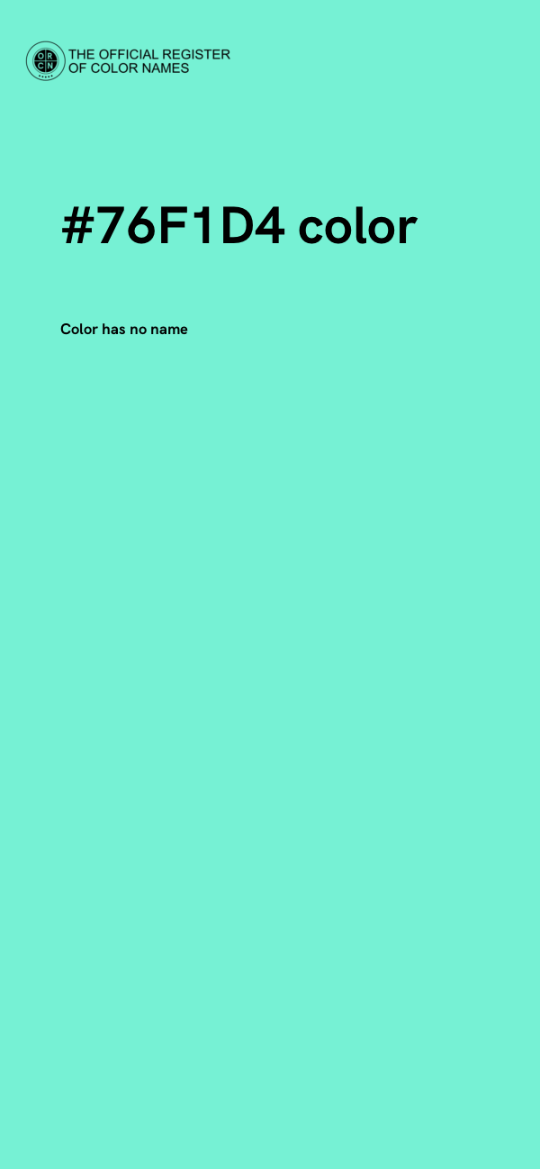 #76F1D4 color image