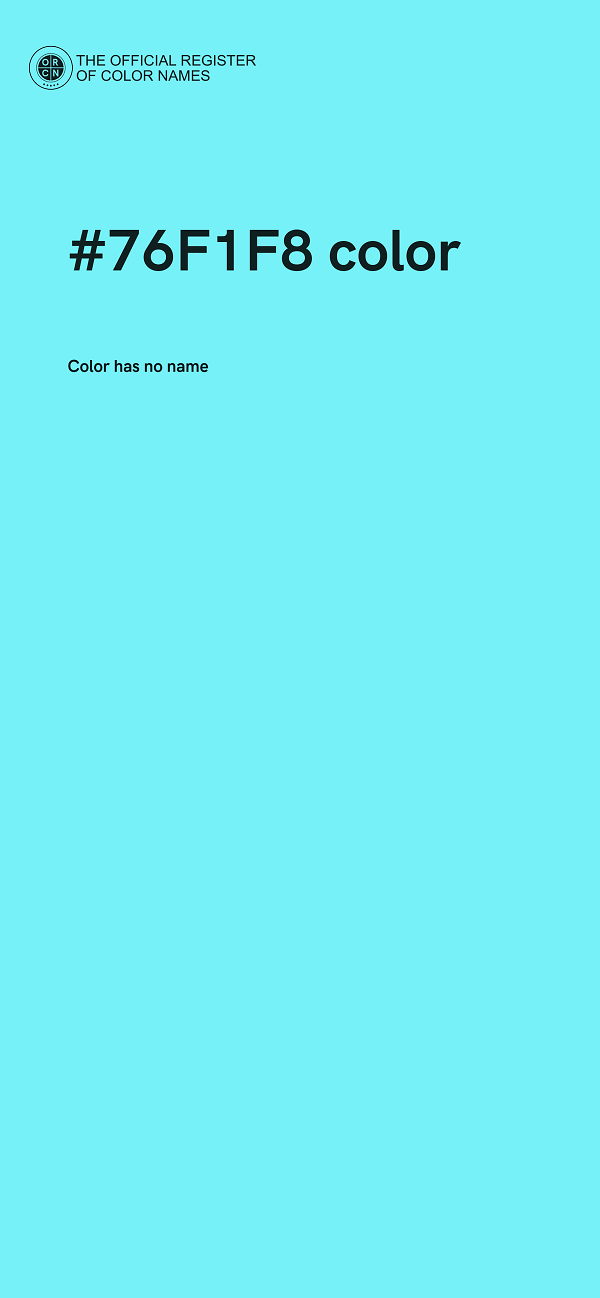 #76F1F8 color image