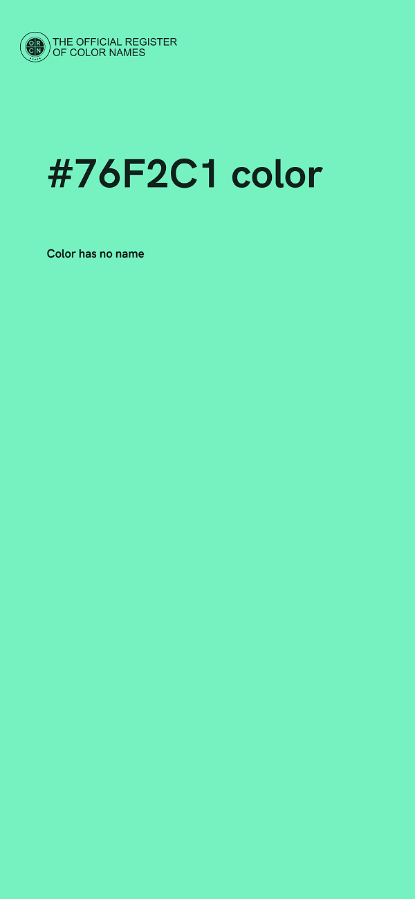 #76F2C1 color image