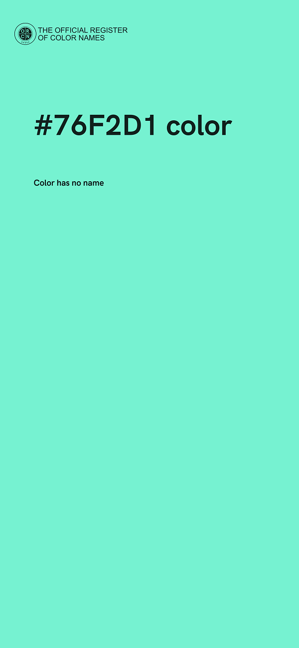 #76F2D1 color image