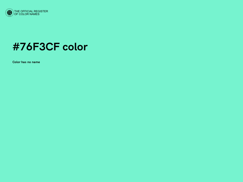 #76F3CF color image