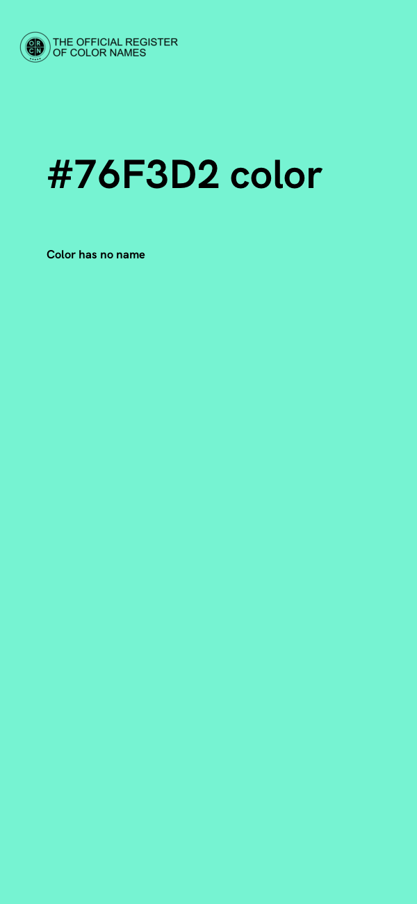 #76F3D2 color image