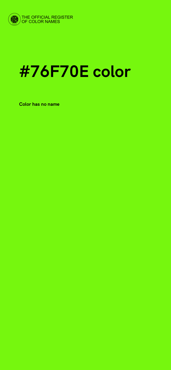 #76F70E color image