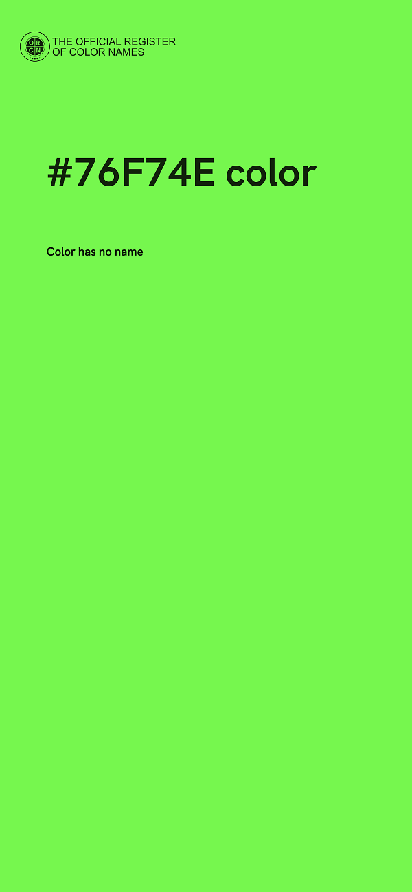 #76F74E color image