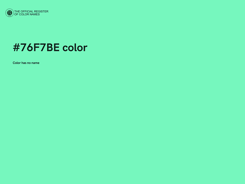 #76F7BE color image