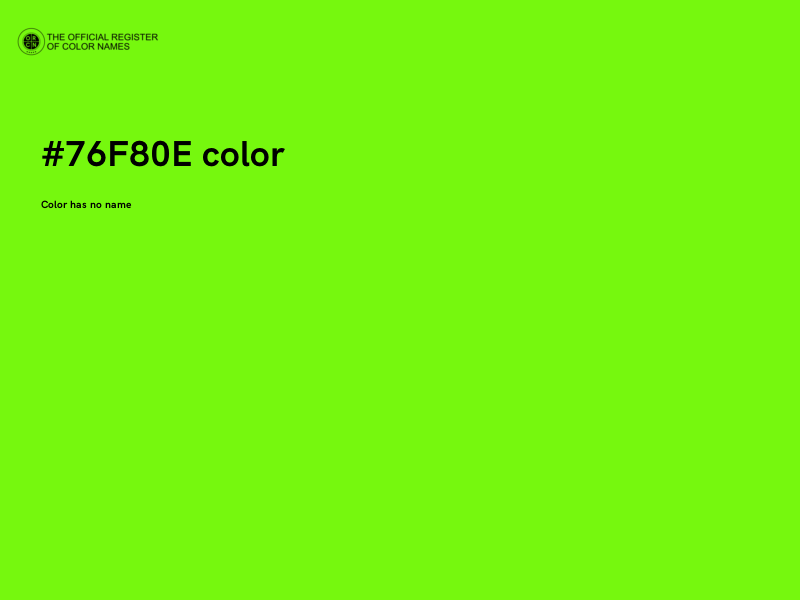 #76F80E color image