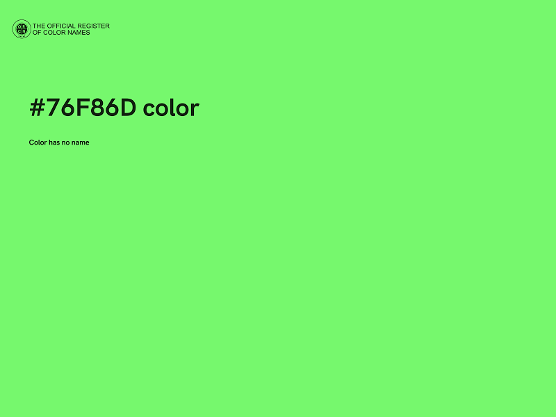 #76F86D color image