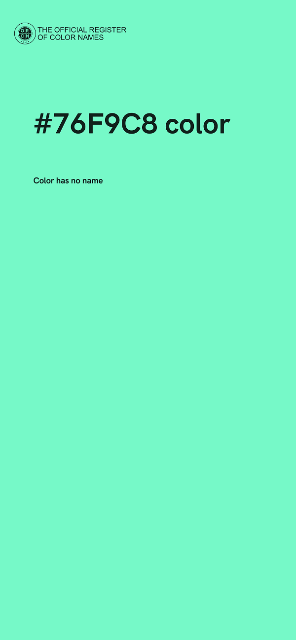 #76F9C8 color image