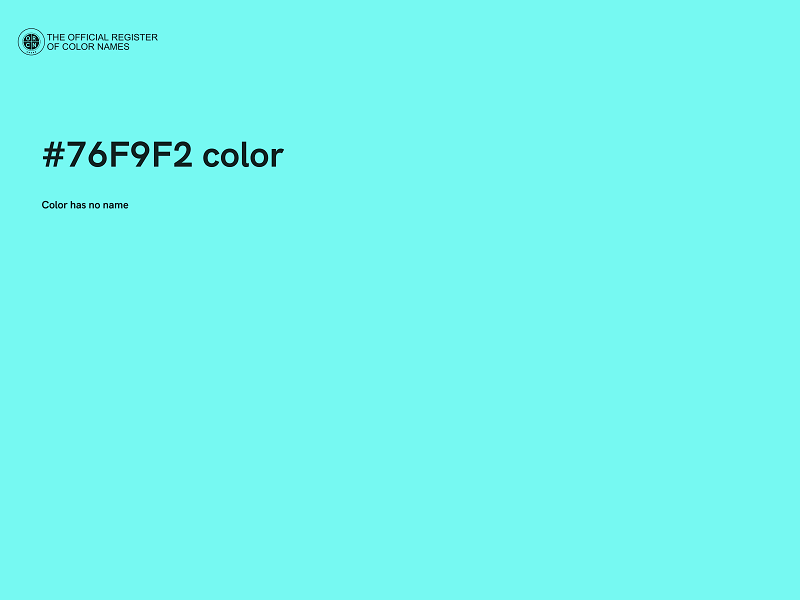 #76F9F2 color image
