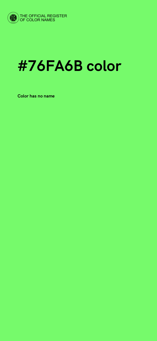 #76FA6B color image