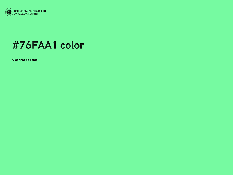 #76FAA1 color image