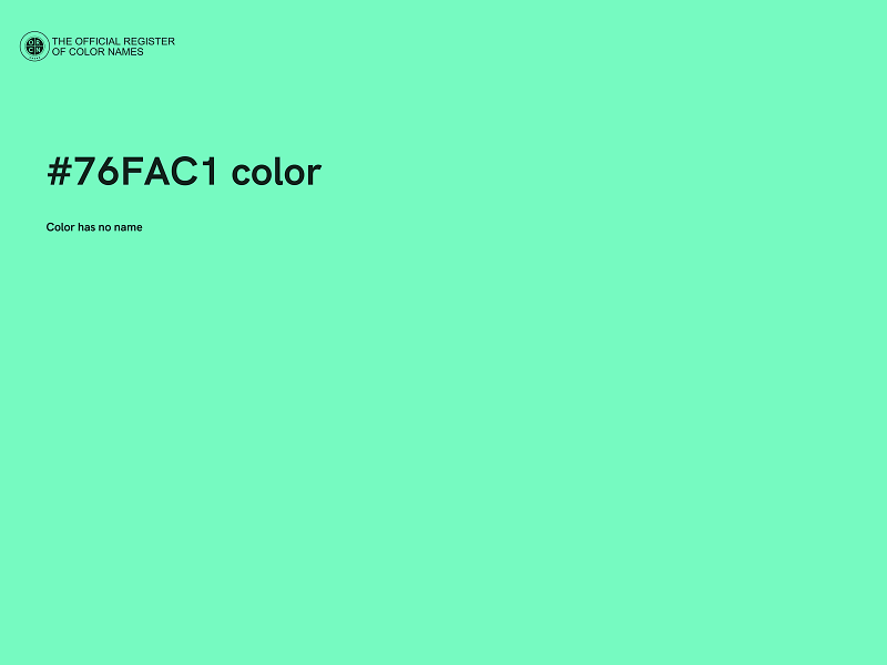 #76FAC1 color image