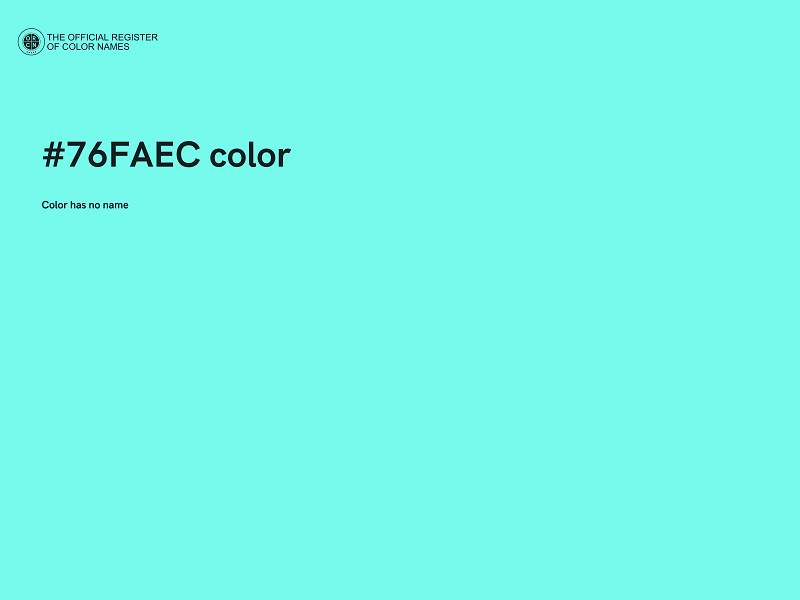 #76FAEC color image