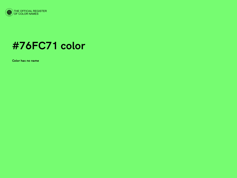 #76FC71 color image