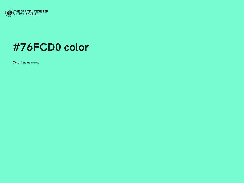 #76FCD0 color image