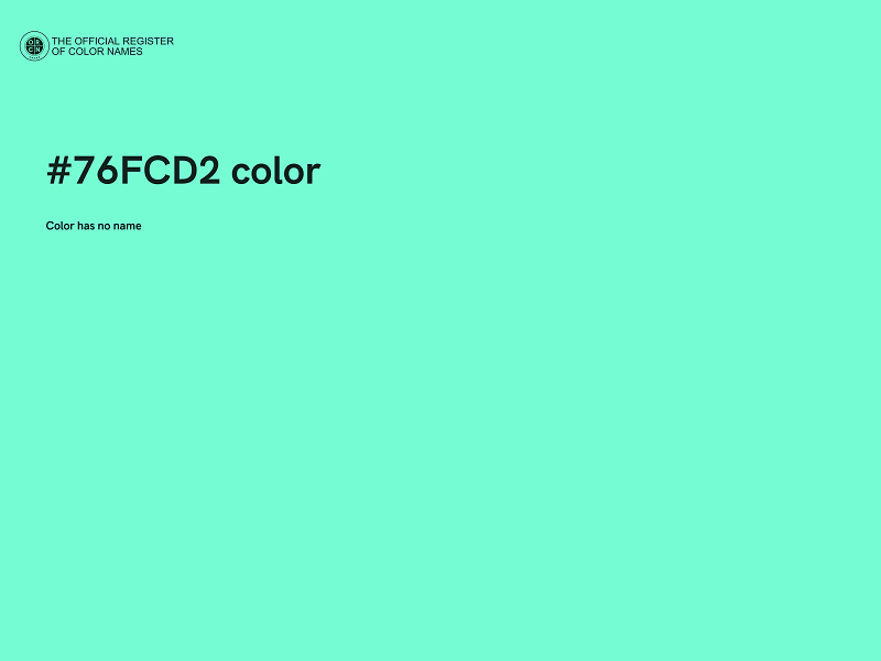 #76FCD2 color image