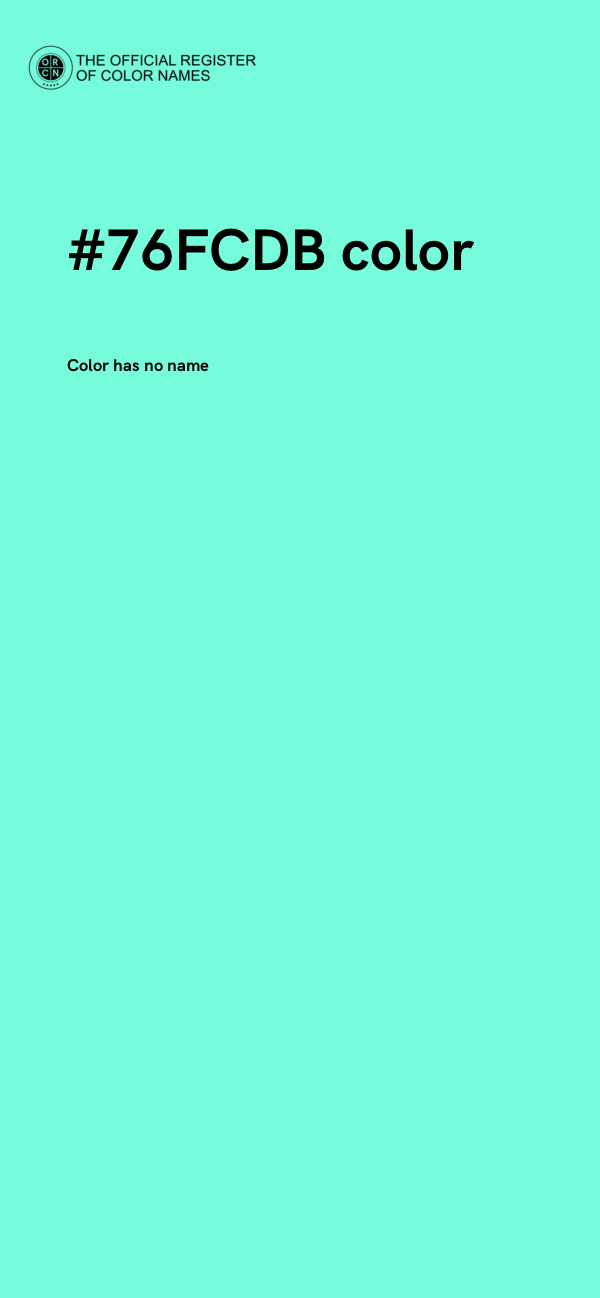 #76FCDB color image
