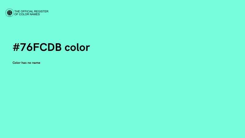 #76FCDB color image