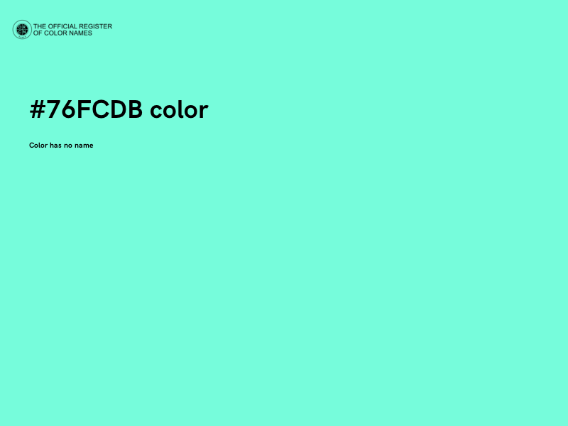 #76FCDB color image
