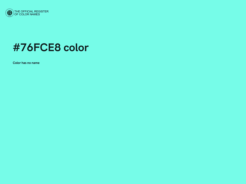 #76FCE8 color image