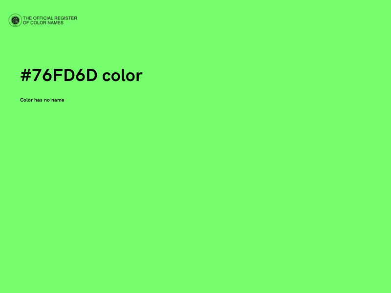 #76FD6D color image