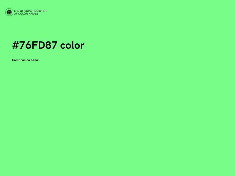 #76FD87 color image