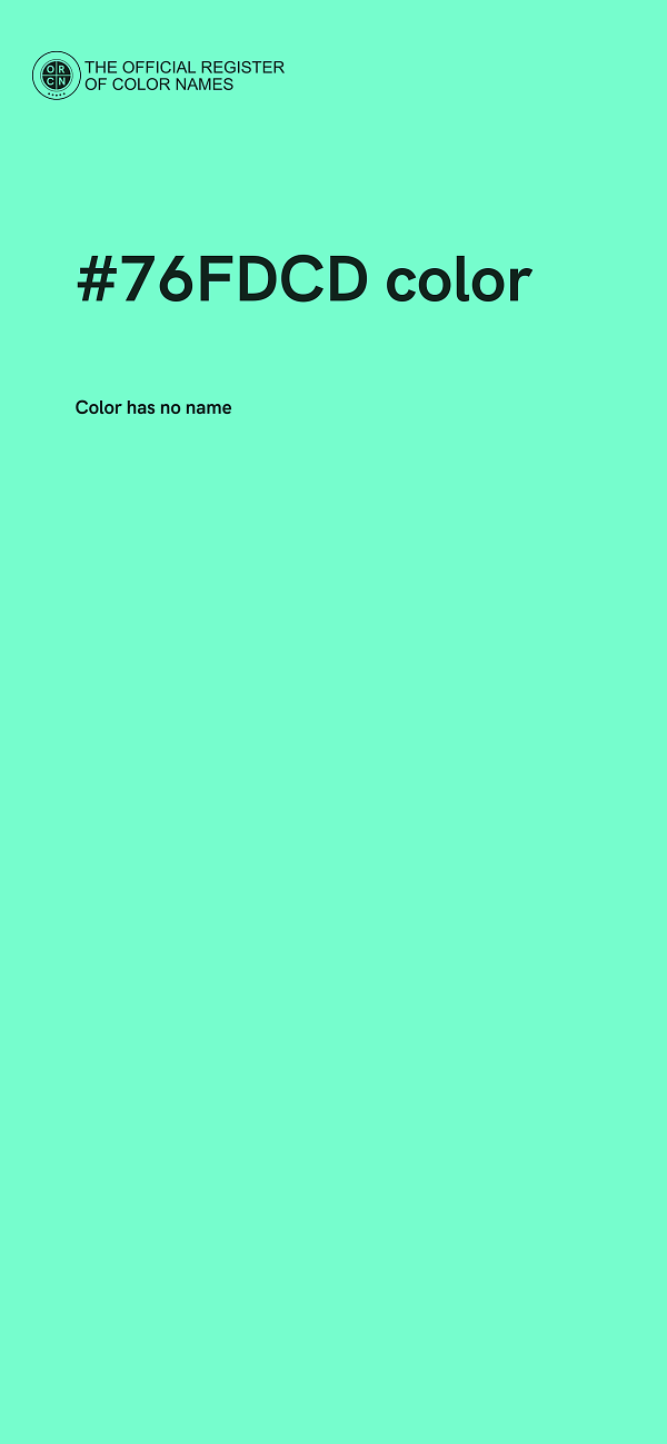 #76FDCD color image